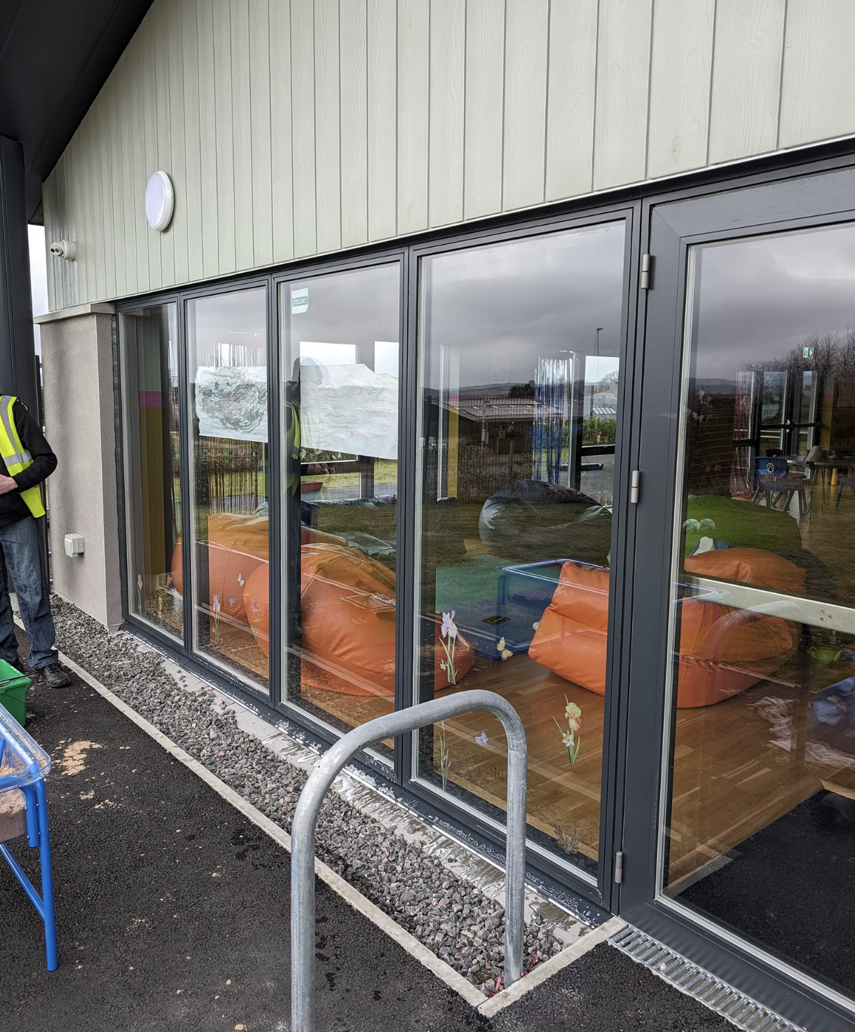Commercial window cleaning in Inverness - large building windows being cleaned